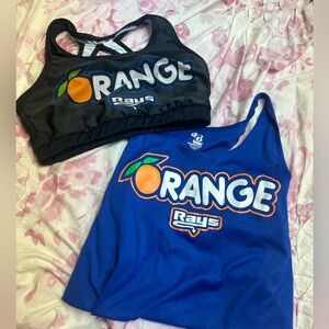 COPY - Another orange tank and sports bra!
